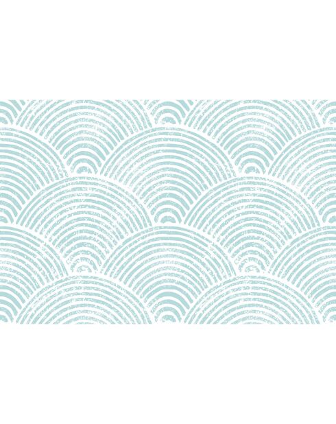 4 manteles individuales rectangulares japoneses ondulados 2 multicolores - 30x45 cm