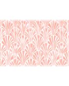 4 Sets de table rectangulairess art-deco corail - 30x45 cm
