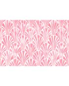 4 Sets de table rectangulairess art-déco roses - 30x45 cm