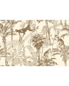 4 Sets de table rectangulairess Chimpanzés sépia - 30x45 cm