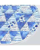 4 tovagliette rotonde blu Mar Adriatico - D.40 cm