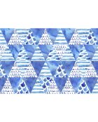 4 blaue rechteckige Tischsets an der Adria - 30x45 cm