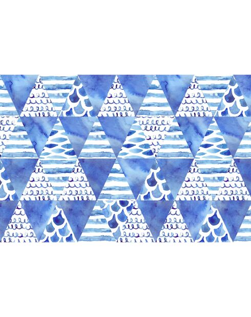 4 blaue rechteckige Tischsets an der Adria - 30x45 cm