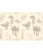4 Sets de table rectangulaires Trees sépia - 30x45 cm