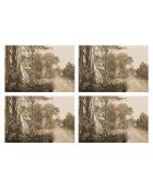 4 Sets de table rectangulaires Tobago multicolores - 30x45 cm