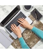 4 manteles individuales rectangulares Santo Domingo sepia - 30x45 cm