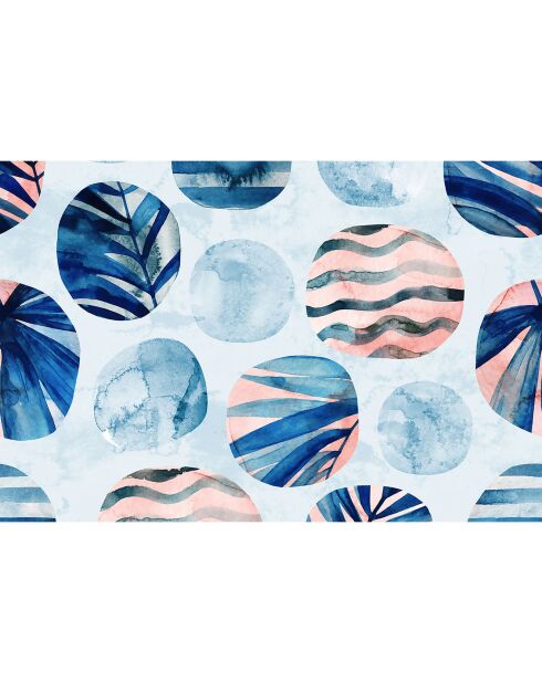 4 Sets de table rectangulaires Mer du Pacifique multicolores - 30x45 cm