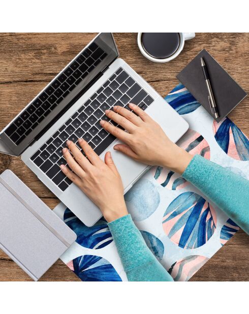 4 Sets de table rectangulaires Mer du Pacifique multicolores - 30x45 cm