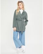 Manteau 3/4 léger 100% Laine kaki