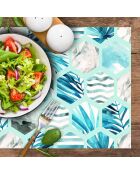 4 tovagliette rettangolari multicolori Mar Mediterraneo - 30x45 cm