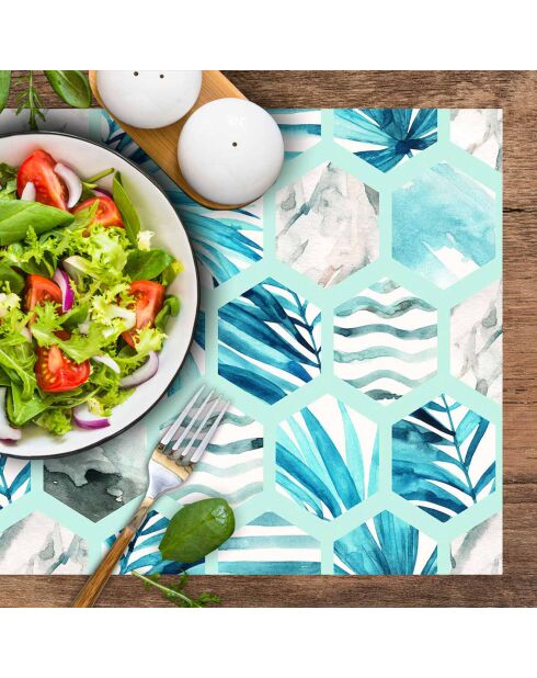 4 tovagliette rettangolari multicolori Mar Mediterraneo - 30x45 cm