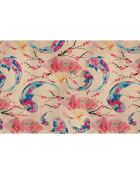 4 manteles individuales rectangulares con motivos japoneses, 1 multicolor, 30 x 45 cm