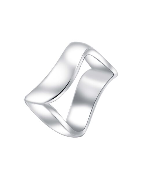 Marea zilveren ring met rhodium