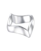 Marea zilveren ring met rhodium