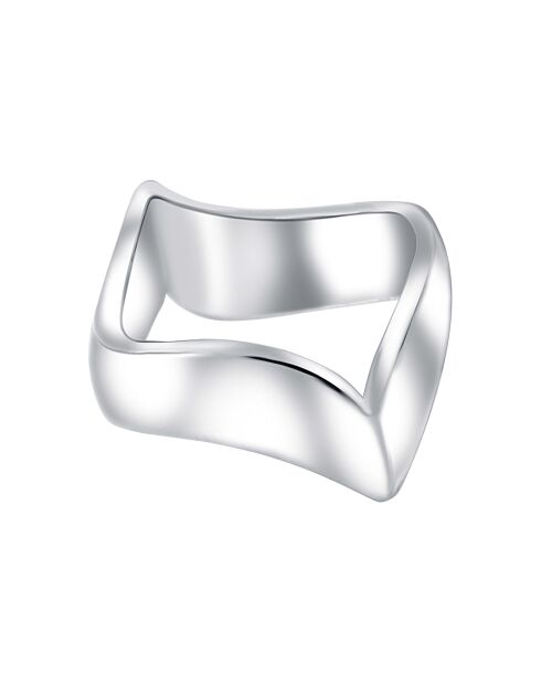Marea zilveren ring met rhodium