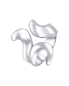 Anello Tribelle in argento rodiato
