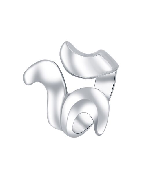 Anello Tribelle in argento rodiato