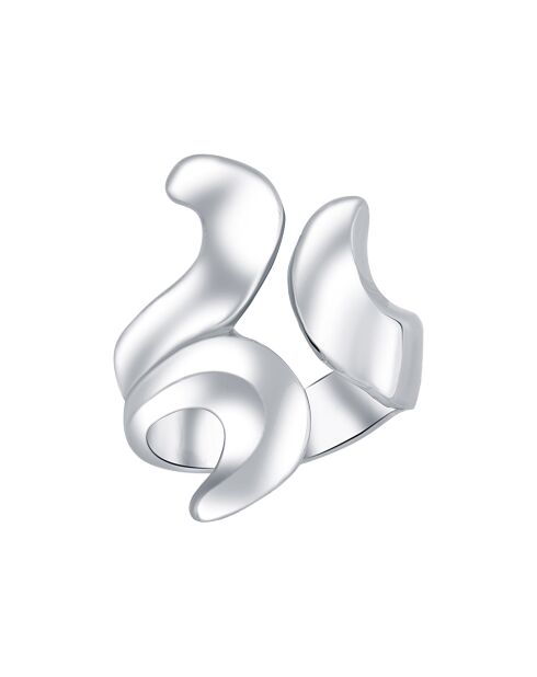 Anello Tribelle in argento rodiato