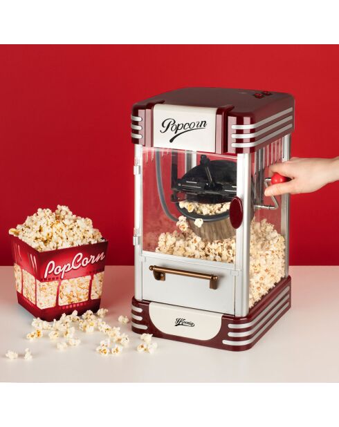 Rote Popcornmaschine