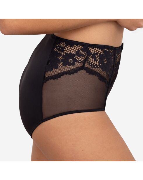 Bragas negras de cintura alta Emma