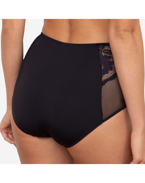 Bragas negras de cintura alta Emma