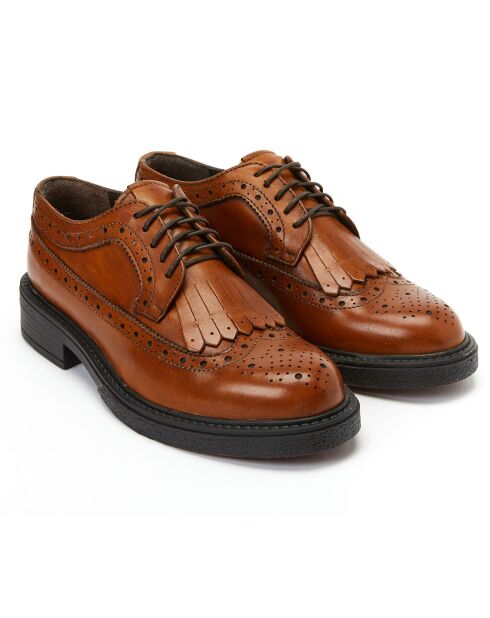 Derbies en Cuir Gus marron