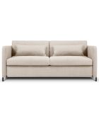 Canapé Convertible Yanis 2 Places beige - 182x102x80 cm