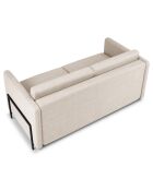 Canapé Convertible Yanis 2 Places beige - 182x102x80 cm