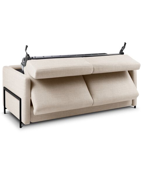 Canapé Convertible Yanis 2 Places beige - 182x102x80 cm