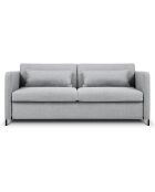 Canapé Convertible Yanis 2 Places gris clair - 182x102x80 cm