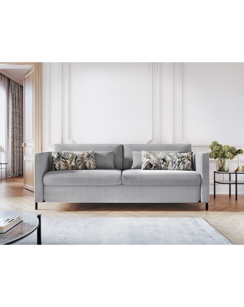 Canapé Convertible Yanis 2 Places gris clair - 182x102x80 cm