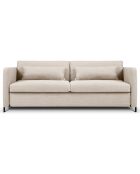 Canapé Convertible Yanis 3 Places beige - 202x102x80 cm