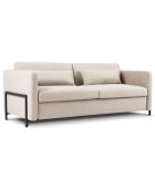 Canapé Convertible Yanis 3 Places beige - 202x102x80 cm