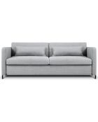 Canapé Convertible Yanis 3 Places gris clair - 202x102x80 cm