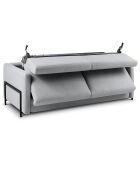 Canapé Convertible Yanis 3 Places gris clair - 202x102x80 cm