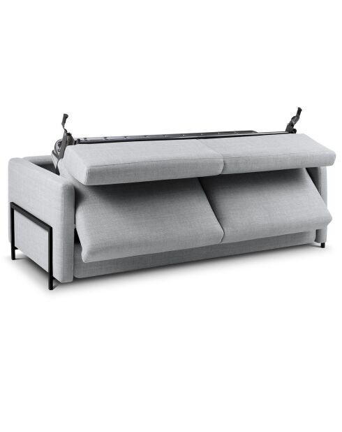 Canapé Convertible Yanis 3 Places gris clair - 202x102x80 cm