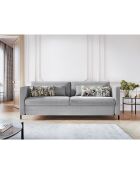 Canapé Convertible Yanis 3 Places gris clair - 202x102x80 cm