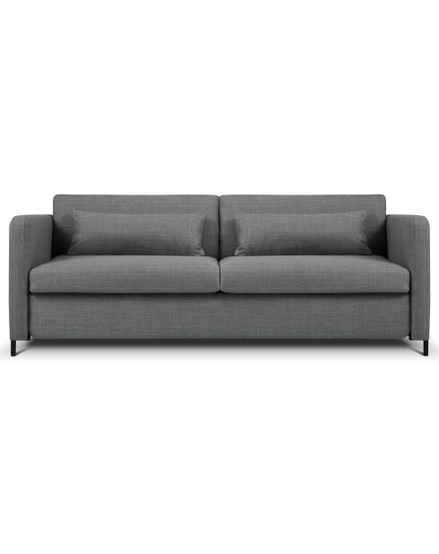 Canapé Convertible Yanis 3 Places gris - 202x102x80 cm