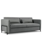 Canapé Convertible Yanis 3 Places gris - 202x102x80 cm