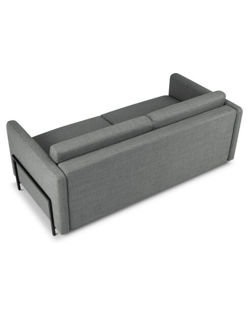 Canapé Convertible Yanis 3 Places gris - 202x102x80 cm