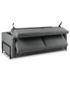 Canapé Convertible Yanis 3 Places gris - 202x102x80 cm