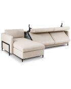 Canapé d'angle Gauche Convertible avec Coffre Yanis 5 Places beige - 280x170x80 cm