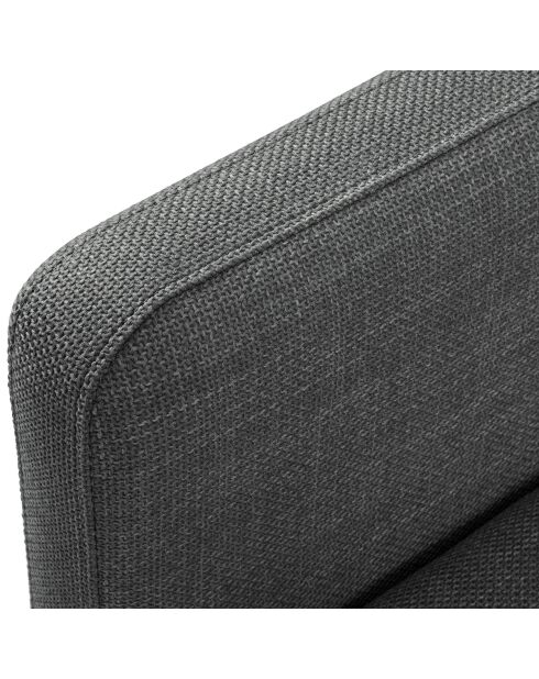 Divano angolare sinistro convertibile a 5 posti Yanis grigio con cassettiera - 280x170x80 cm