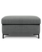 Pouf avec Coffre Yanis gris - 87x72x46 cm