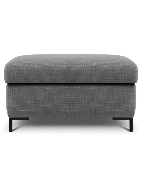 Pouf avec Coffre Yanis gris - 87x72x46 cm