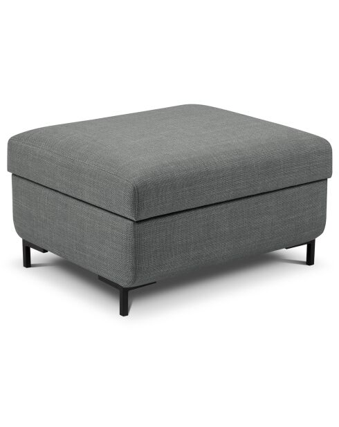 Pouf avec Coffre Yanis gris - 87x72x46 cm