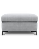 Pouf avec Coffre Yanis gris clair - 87x72x46 cm