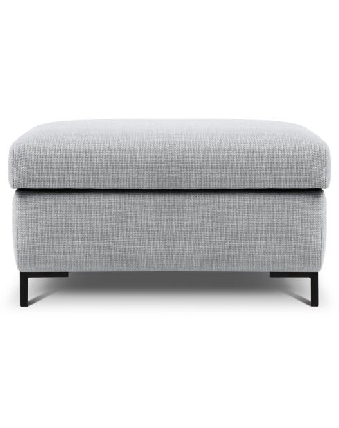 Pouf avec Coffre Yanis gris clair - 87x72x46 cm