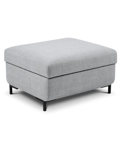 Pouf avec Coffre Yanis gris clair - 87x72x46 cm