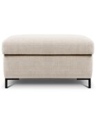 Pouf avec Coffre Yanis beige - 87x72x46 cm